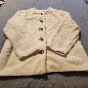 Elegant Cream Teddy Jacket